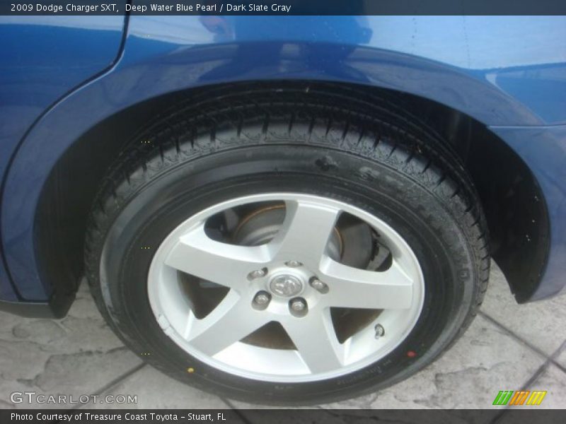 Deep Water Blue Pearl / Dark Slate Gray 2009 Dodge Charger SXT