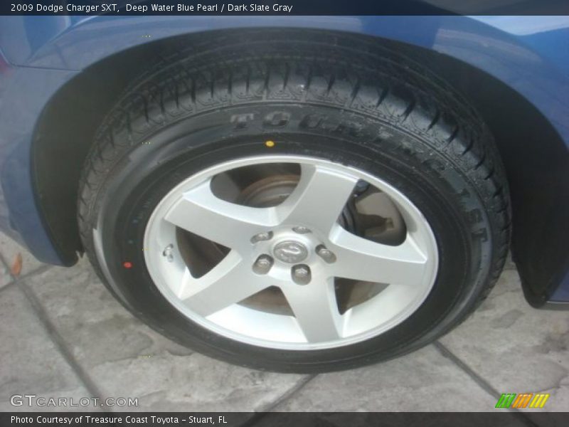 Deep Water Blue Pearl / Dark Slate Gray 2009 Dodge Charger SXT
