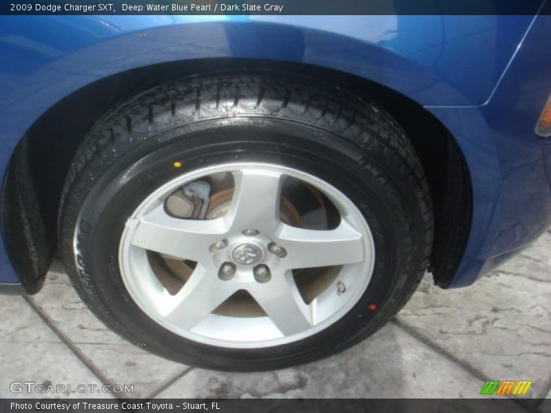Deep Water Blue Pearl / Dark Slate Gray 2009 Dodge Charger SXT