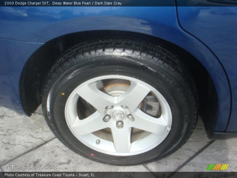 Deep Water Blue Pearl / Dark Slate Gray 2009 Dodge Charger SXT