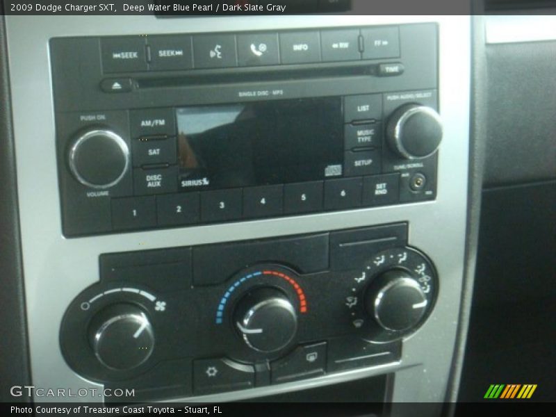 Deep Water Blue Pearl / Dark Slate Gray 2009 Dodge Charger SXT