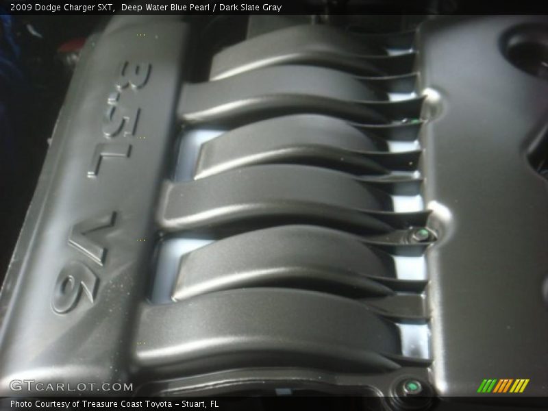 Deep Water Blue Pearl / Dark Slate Gray 2009 Dodge Charger SXT