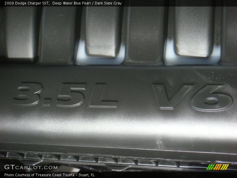 Deep Water Blue Pearl / Dark Slate Gray 2009 Dodge Charger SXT