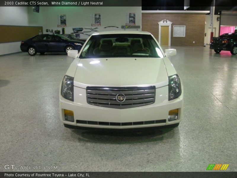 White Diamond / Light Neutral 2003 Cadillac CTS Sedan