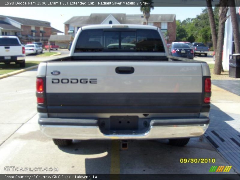Radiant Silver Metallic / Gray 1998 Dodge Ram 1500 Laramie SLT Extended Cab