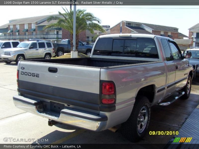 Radiant Silver Metallic / Gray 1998 Dodge Ram 1500 Laramie SLT Extended Cab