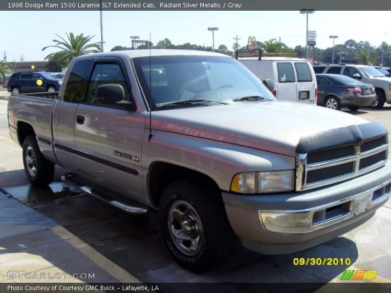 Radiant Silver Metallic / Gray 1998 Dodge Ram 1500 Laramie SLT Extended Cab