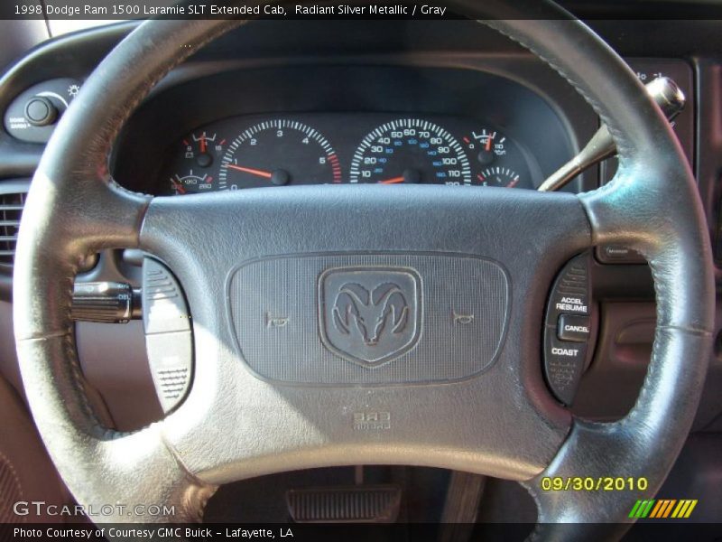 Radiant Silver Metallic / Gray 1998 Dodge Ram 1500 Laramie SLT Extended Cab