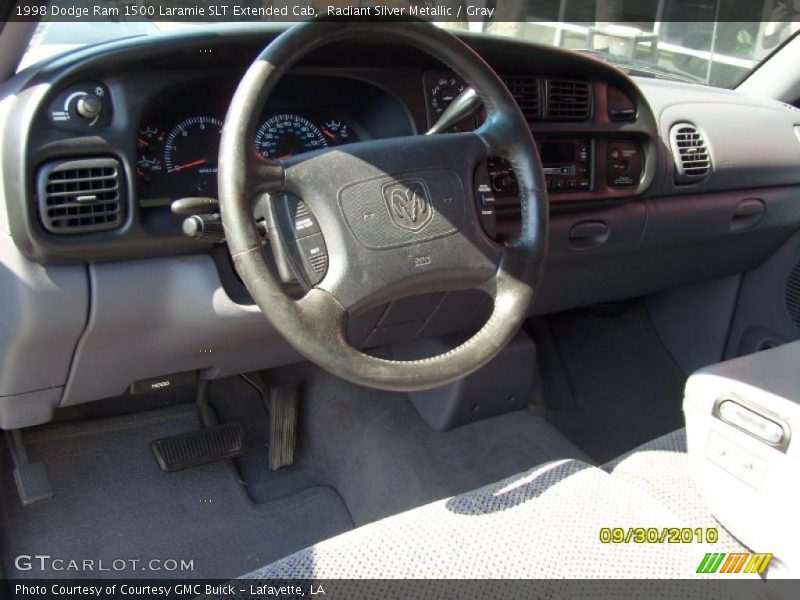 Radiant Silver Metallic / Gray 1998 Dodge Ram 1500 Laramie SLT Extended Cab