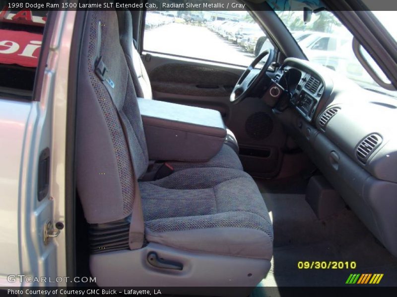 Radiant Silver Metallic / Gray 1998 Dodge Ram 1500 Laramie SLT Extended Cab