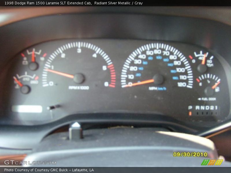 Radiant Silver Metallic / Gray 1998 Dodge Ram 1500 Laramie SLT Extended Cab