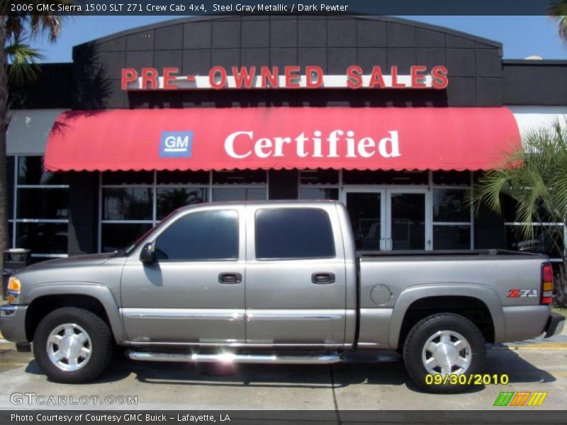 Steel Gray Metallic / Dark Pewter 2006 GMC Sierra 1500 SLT Z71 Crew Cab 4x4