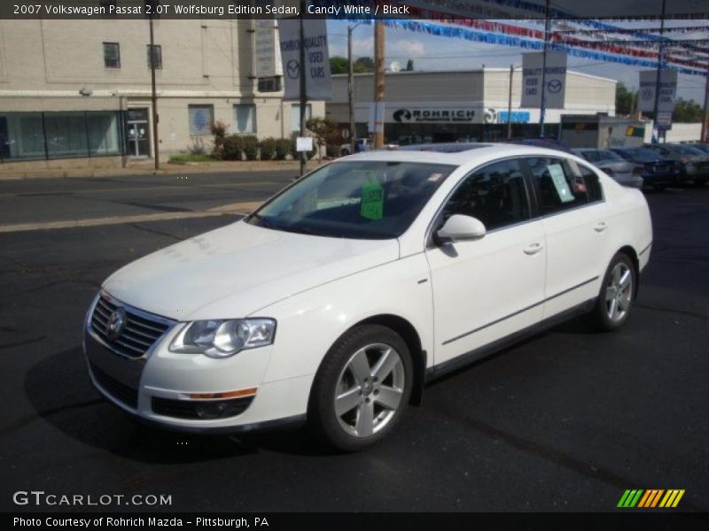 Candy White / Black 2007 Volkswagen Passat 2.0T Wolfsburg Edition Sedan