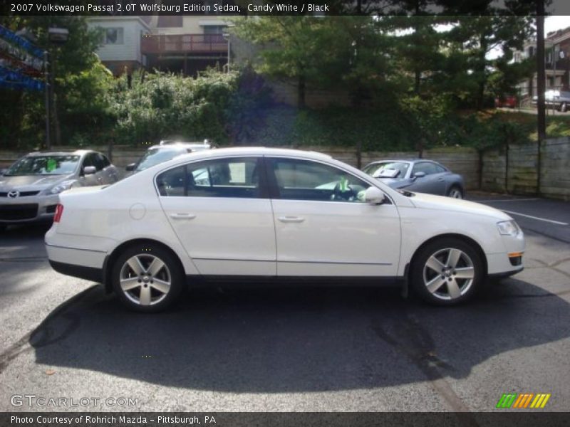 Candy White / Black 2007 Volkswagen Passat 2.0T Wolfsburg Edition Sedan