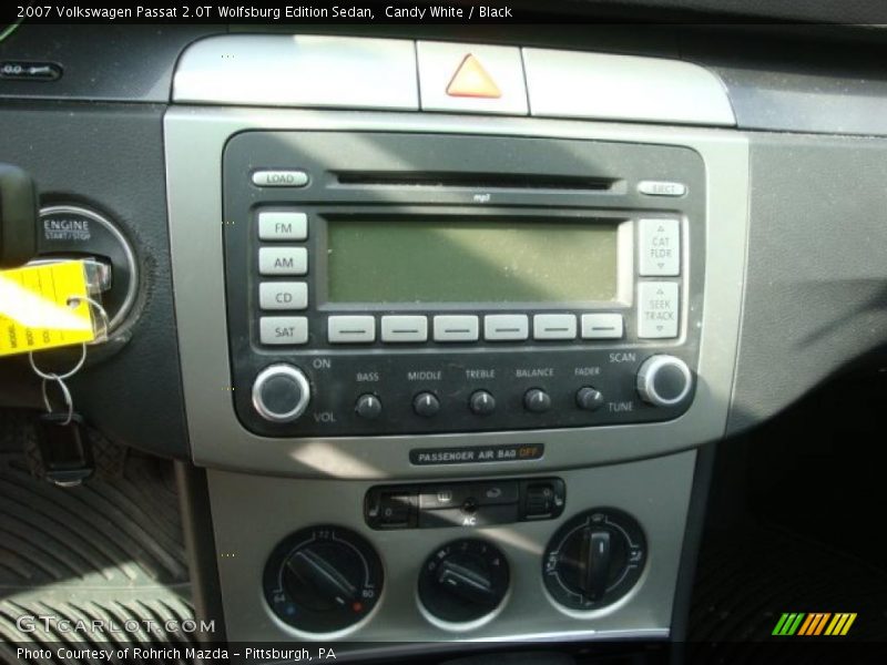 Candy White / Black 2007 Volkswagen Passat 2.0T Wolfsburg Edition Sedan
