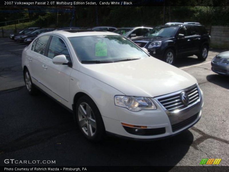 Candy White / Black 2007 Volkswagen Passat 2.0T Wolfsburg Edition Sedan