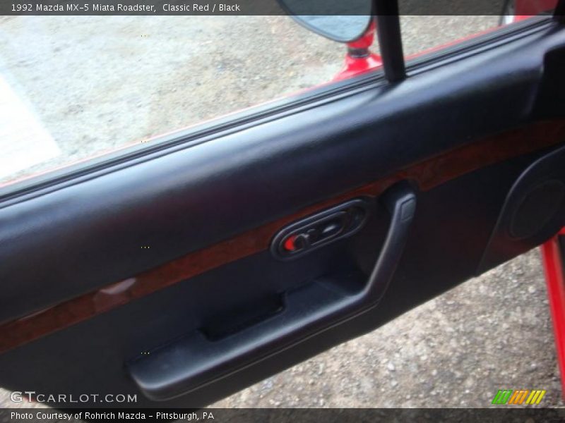 Classic Red / Black 1992 Mazda MX-5 Miata Roadster