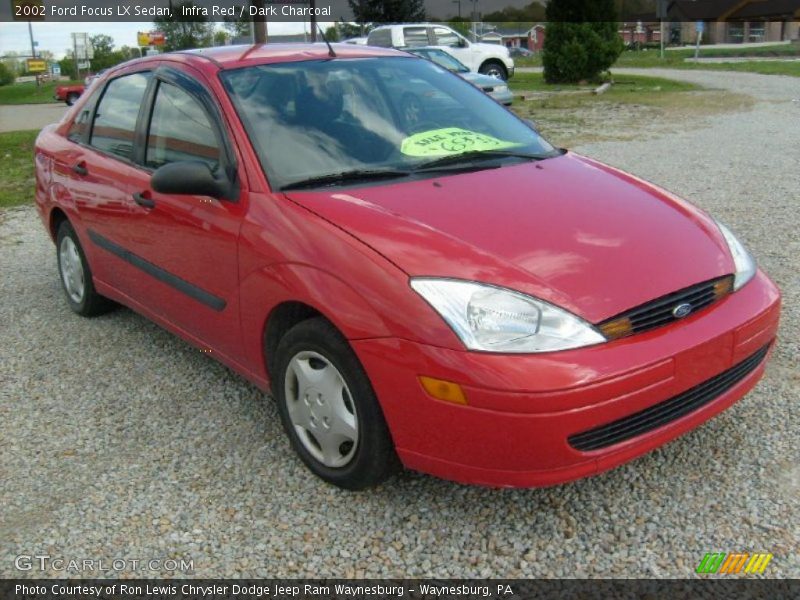 Infra Red / Dark Charcoal 2002 Ford Focus LX Sedan