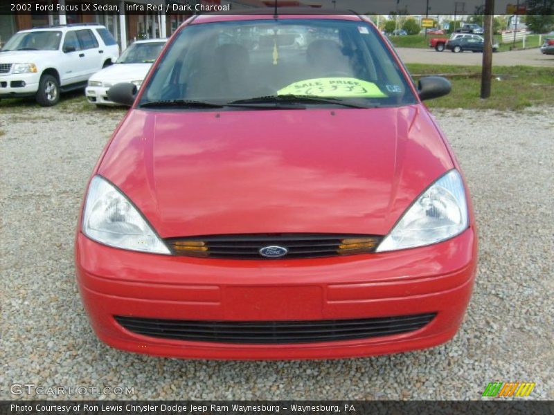 Infra Red / Dark Charcoal 2002 Ford Focus LX Sedan