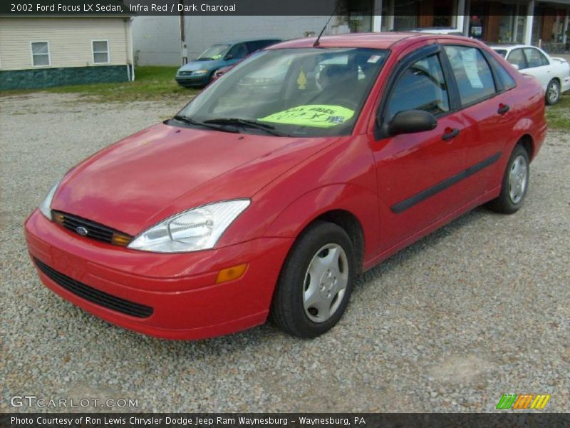 Infra Red / Dark Charcoal 2002 Ford Focus LX Sedan