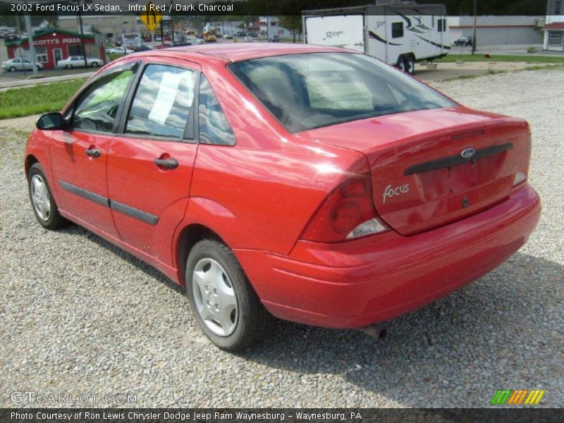 Infra Red / Dark Charcoal 2002 Ford Focus LX Sedan