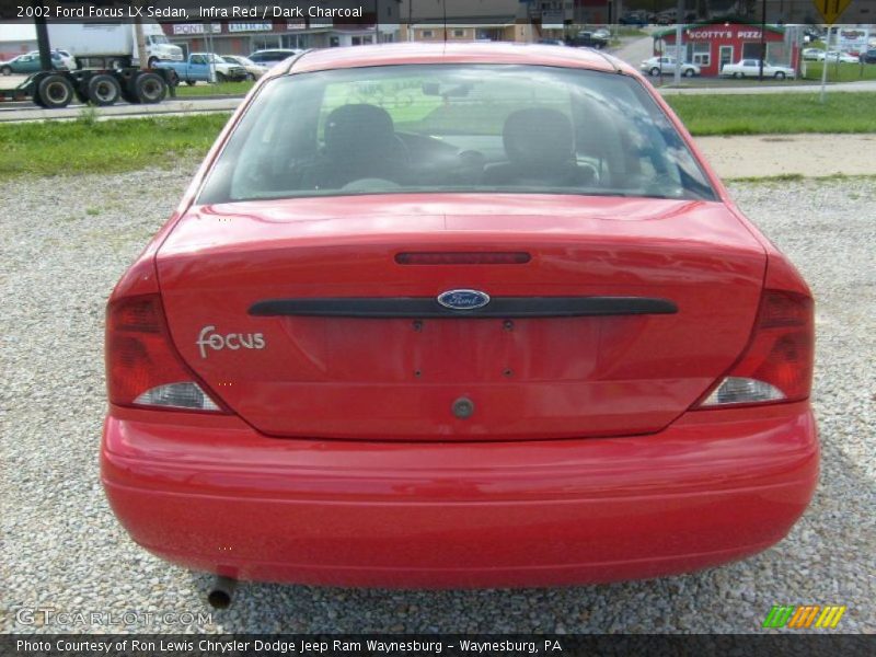 Infra Red / Dark Charcoal 2002 Ford Focus LX Sedan