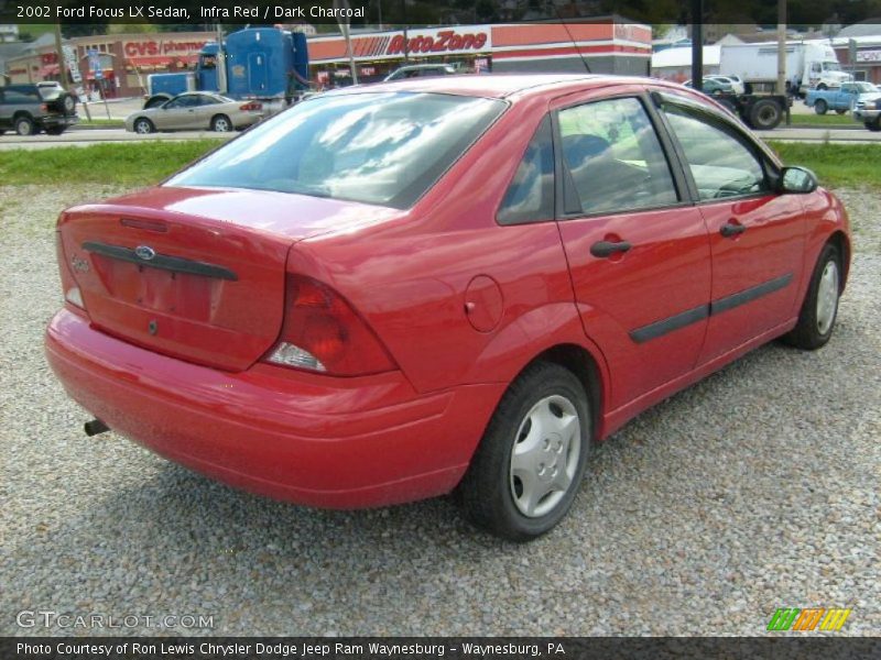 Infra Red / Dark Charcoal 2002 Ford Focus LX Sedan