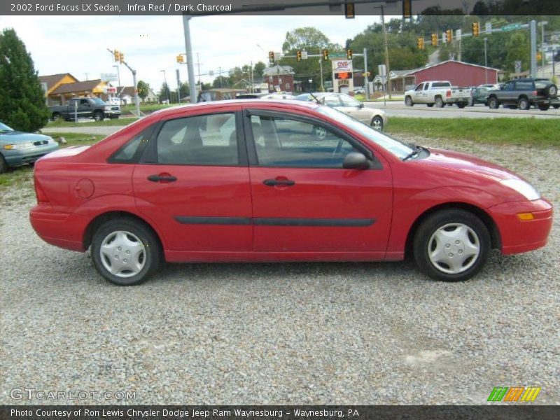 Infra Red / Dark Charcoal 2002 Ford Focus LX Sedan