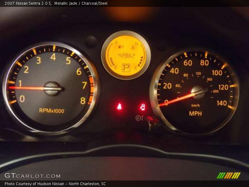 Metallic Jade / Charcoal/Steel 2007 Nissan Sentra 2.0 S