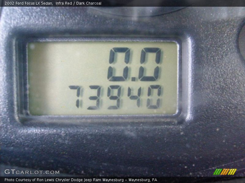Infra Red / Dark Charcoal 2002 Ford Focus LX Sedan