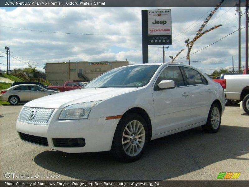 Oxford White / Camel 2006 Mercury Milan V6 Premier