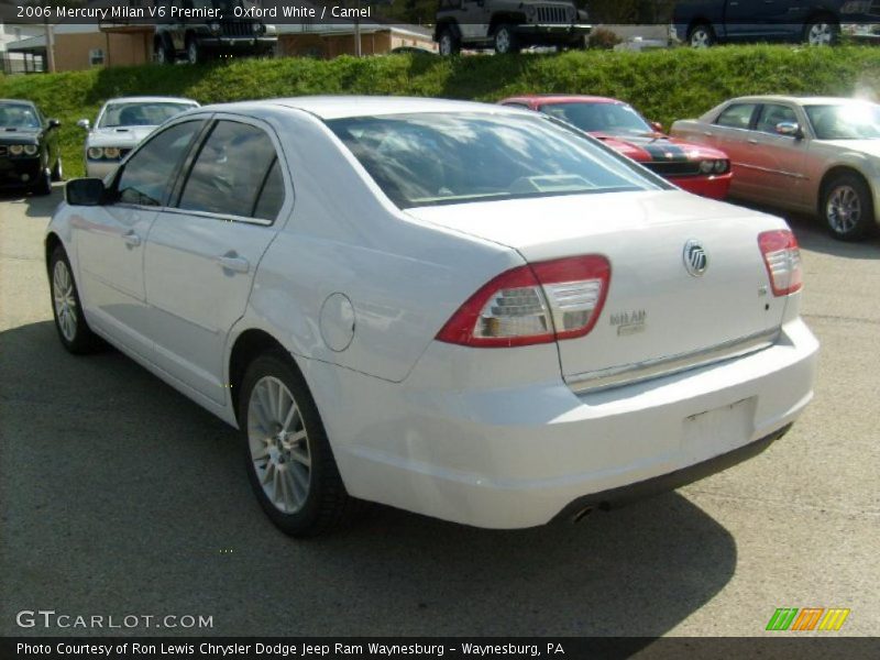 Oxford White / Camel 2006 Mercury Milan V6 Premier