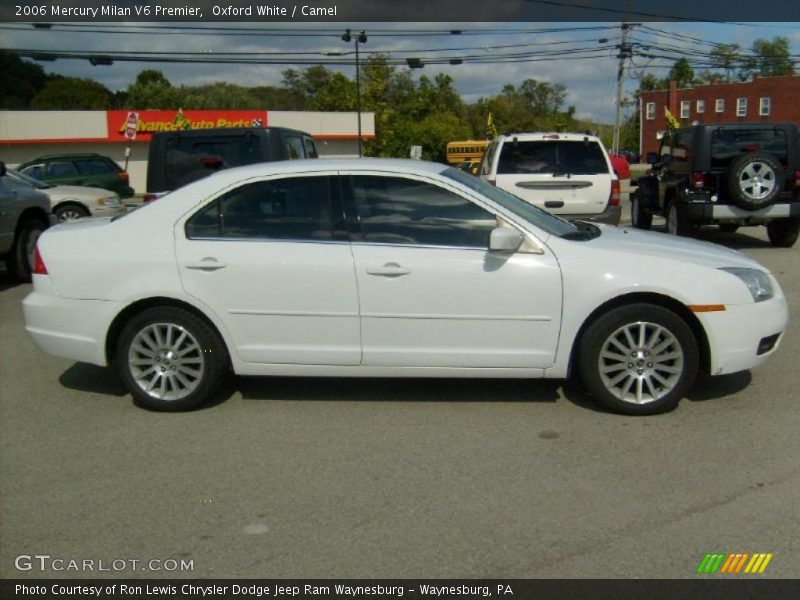 Oxford White / Camel 2006 Mercury Milan V6 Premier