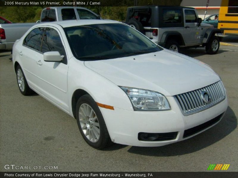 Oxford White / Camel 2006 Mercury Milan V6 Premier