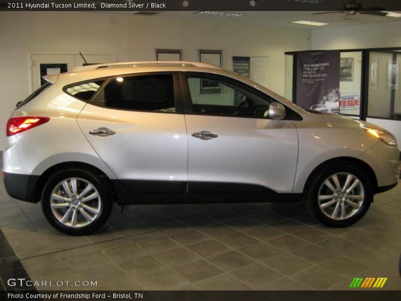 Diamond Silver / Black 2011 Hyundai Tucson Limited