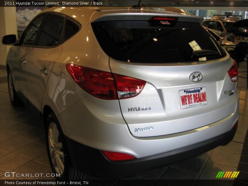 Diamond Silver / Black 2011 Hyundai Tucson Limited