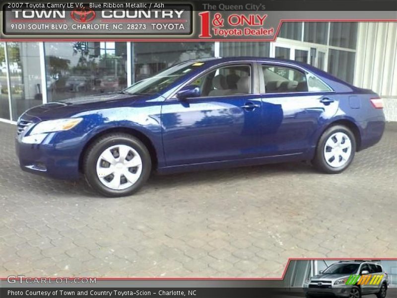 Blue Ribbon Metallic / Ash 2007 Toyota Camry LE V6