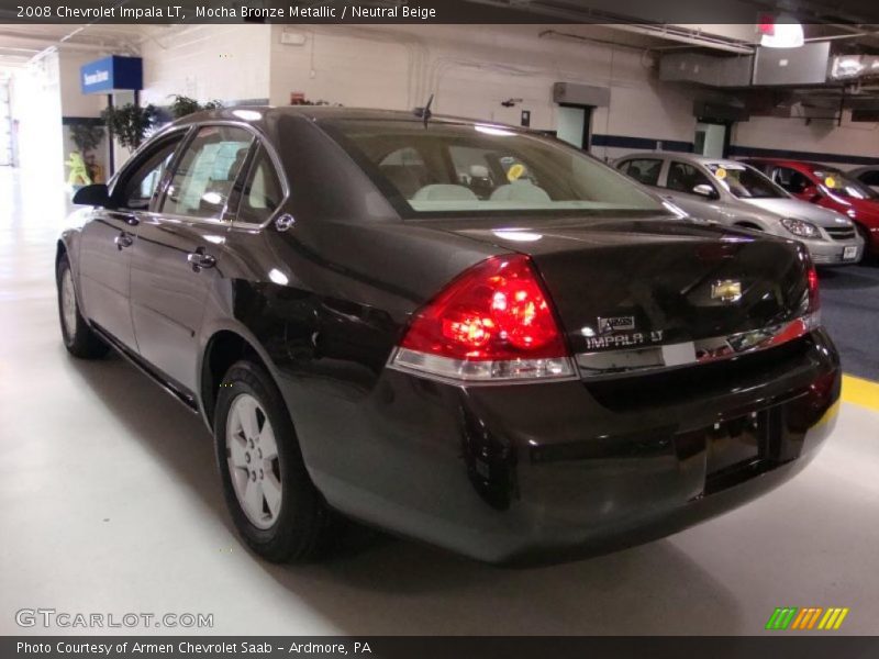 Mocha Bronze Metallic / Neutral Beige 2008 Chevrolet Impala LT