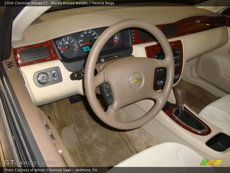 Mocha Bronze Metallic / Neutral Beige 2008 Chevrolet Impala LT