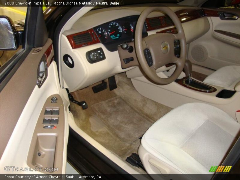 Mocha Bronze Metallic / Neutral Beige 2008 Chevrolet Impala LT