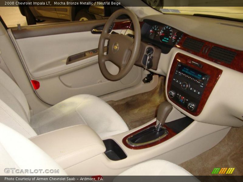 Mocha Bronze Metallic / Neutral Beige 2008 Chevrolet Impala LT