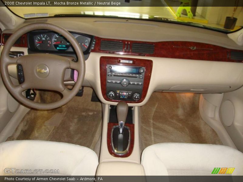 Mocha Bronze Metallic / Neutral Beige 2008 Chevrolet Impala LT