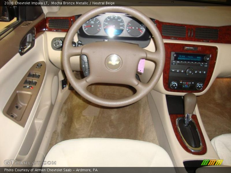 Mocha Bronze Metallic / Neutral Beige 2008 Chevrolet Impala LT