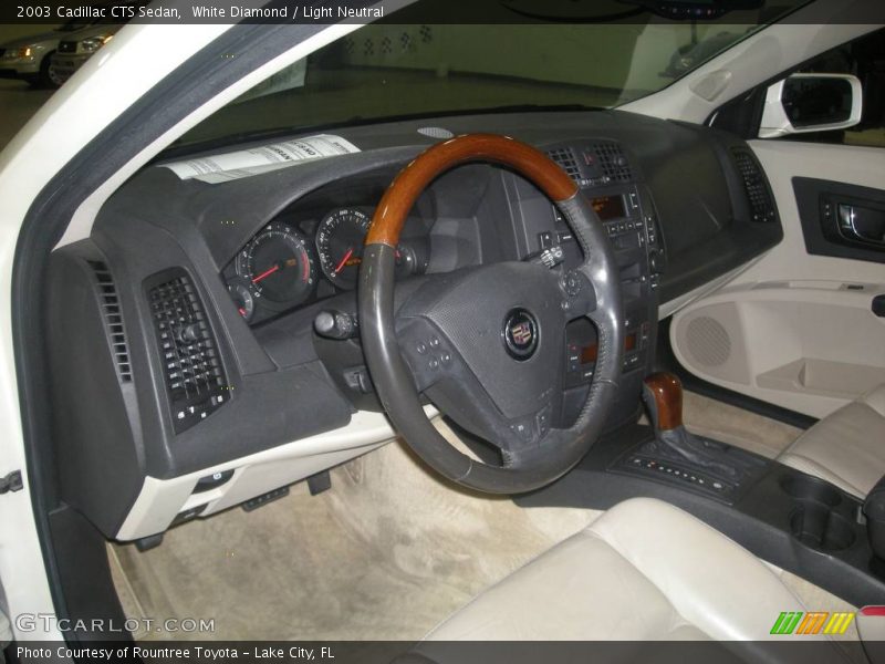White Diamond / Light Neutral 2003 Cadillac CTS Sedan