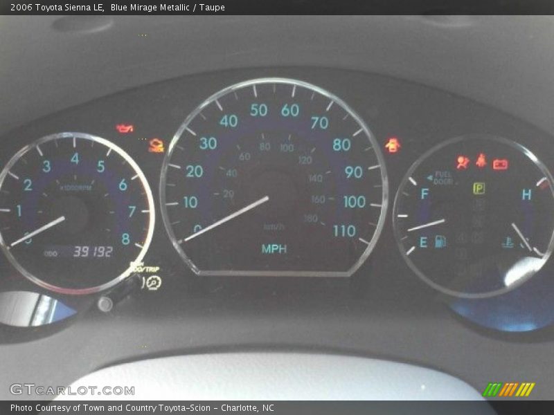 Blue Mirage Metallic / Taupe 2006 Toyota Sienna LE