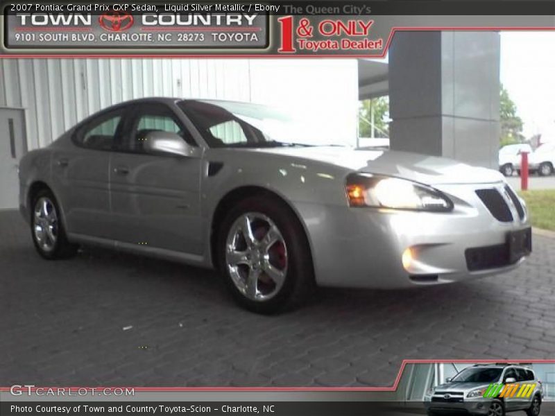 Liquid Silver Metallic / Ebony 2007 Pontiac Grand Prix GXP Sedan