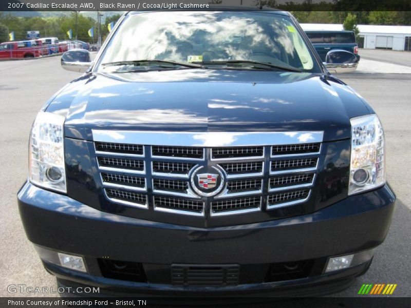 Black Raven / Cocoa/Light Cashmere 2007 Cadillac Escalade AWD