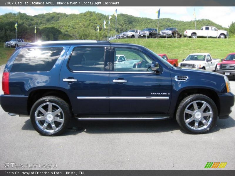 Black Raven / Cocoa/Light Cashmere 2007 Cadillac Escalade AWD