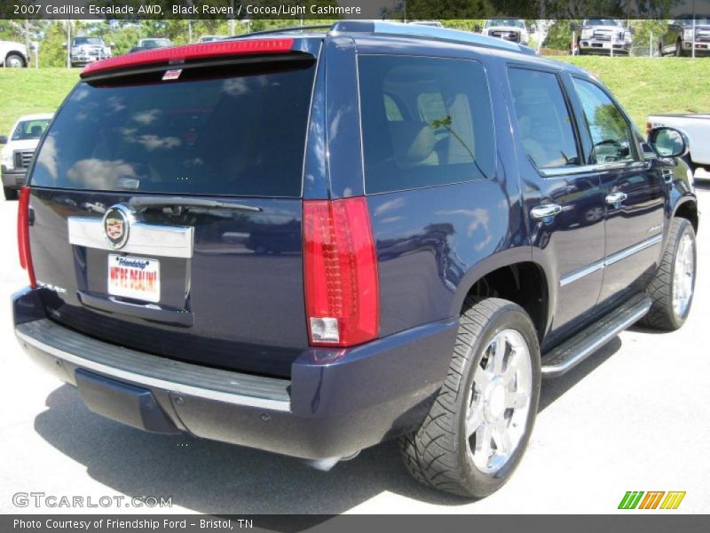 Black Raven / Cocoa/Light Cashmere 2007 Cadillac Escalade AWD