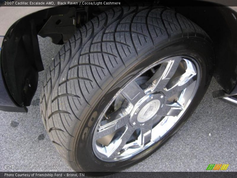 Black Raven / Cocoa/Light Cashmere 2007 Cadillac Escalade AWD